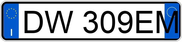 Numer rejestracyjny DW309EM posiada FIAT 500 Numer rejestracyjny DW309EM posiada FIAT 500
