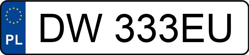 Numer rejestracyjny DW 333EU posiada BMW 530 - DW333EU Numer rejestracyjny DW 333EU posiada BMW 530 - DW333EU
