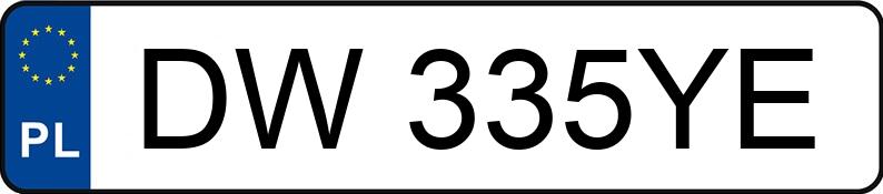 Numer rejestracyjny DW 335YE posiada FORD Mondeo 1.6 TDCi MR`10 E5 Ambiente - DW335YE