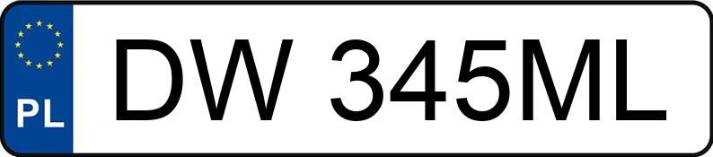 Numer rejestracyjny DW 345ML posiada OPEL Vectra B 1.7 TD Kat. MR`95 Vectra B 1.7 TD Kat. MR`95 - DW345ML