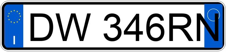 Numer rejestracyjny DW346RN posiada FIAT Grande Punto