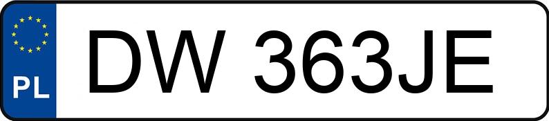 Numer rejestracyjny DW 363JE posiada VOLVO 240 2.4 Diesel GLD - DW363JE