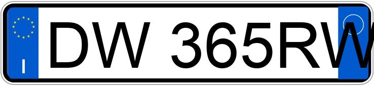 Numer rejestracyjny DW365RW posiada FORD Kuga 1a serie