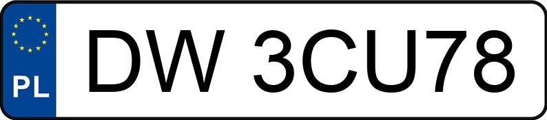 Numer rejestracyjny DW 3CU78 posiada OPEL COMBO VAN - DW3CU78