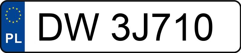 Numer rejestracyjny DW 3J710 posiada MAZDA 6 - DW3J710