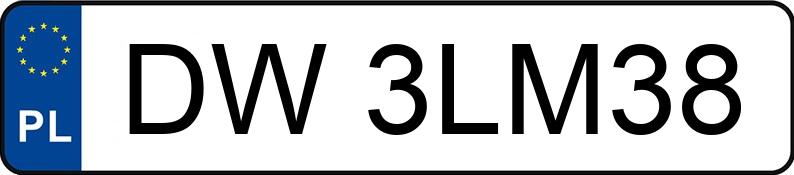 Numer rejestracyjny DW 3LM38 posiada RENAULT Megane Coupe MR`09 E4 - DW3LM38