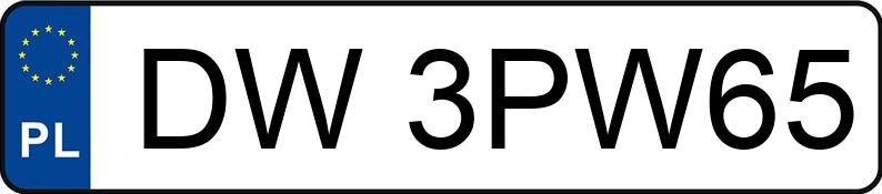 Numer rejestracyjny DW 3PW65 posiada SKODA CITIGO AAN - DW3PW65