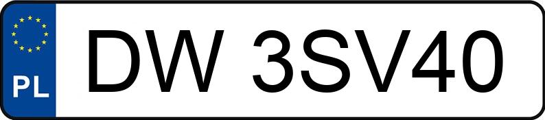 Numer rejestracyjny DW 3SV40 posiada SKODA FABIA - DW3SV40