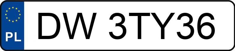 Numer rejestracyjny DW 3TY36 posiada SEAT ALTEA - DW3TY36