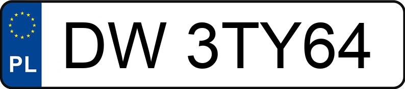 Numer rejestracyjny DW 3TY64 posiada BMW 330 Diesel Kat. MR`01 E3 E46 X - DW3TY64