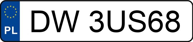 Numer rejestracyjny DW 3US68 posiada CUPRA FORMENTOR - DW3US68