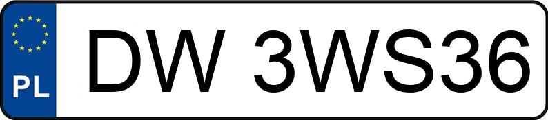 Numer rejestracyjny DW 3WS36 posiada BMW 330i MR`22 E6d/e G20 xDrive Steptronic - DW3WS36