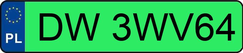 Numer rejestracyjny DW 3WV64 posiada TESLA MODEL 3 - DW3WV64 Numer rejestracyjny DW 3WV64 posiada TESLA MODEL 3 - DW3WV64