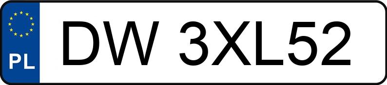 Numer rejestracyjny DW 3XL52 posiada BMW 520 D - DW3XL52