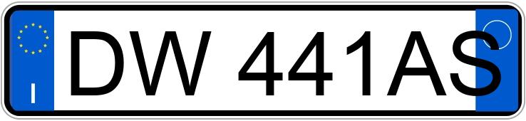 Numer rejestracyjny DW441AS posiada MERCEDES Classe B