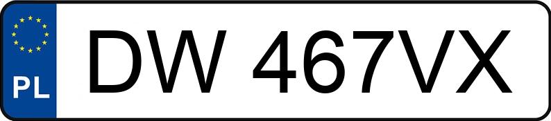 Numer rejestracyjny DW 467VX posiada VOLKSWAGEN Golf III Variant 1.9 SDI MR`97 E2 GL - DW467VX
