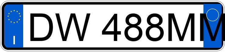 Numer rejestracyjny DW488MM posiada FIAT Grande Punto