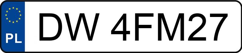 Numer rejestracyjny DW 4FM27 posiada FIAT DUCATO - DW4FM27