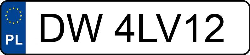 Numer rejestracyjny DW 4LV12 posiada TOYOTA TOYOTA COROLLA - DW4LV12