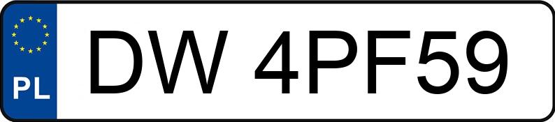Pirat drogowy w pojeździe o numerach rejestracyjnych DW4PF59 Pirat drogowy w pojeździe o numerach rejestracyjnych DW4PF59