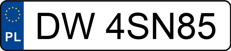 Numer rejestracyjny DW 4SN85 posiada HONDA Accord 2.0i MR`06 E4 - DW4SN85