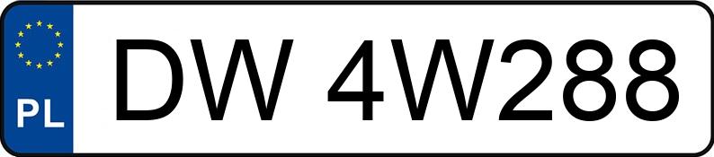 Numer rejestracyjny DW 4W288 posiada RENAULT LAGUNA - DW4W288