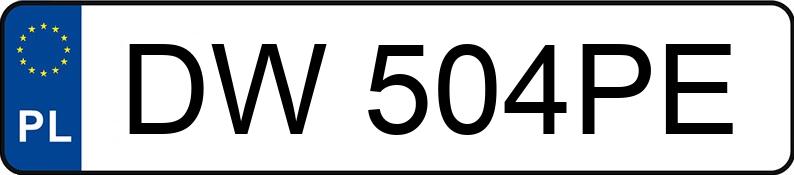 Numer rejestracyjny DW 504PE posiada FORD FOCUS - DW504PE