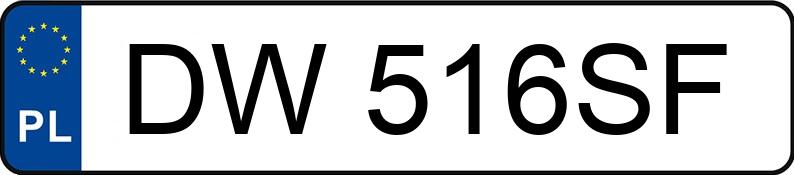 Numer rejestracyjny DW 516SF posiada SKODA Superb II 1.9 TDI MR`08 E4 Comfort - DW516SF