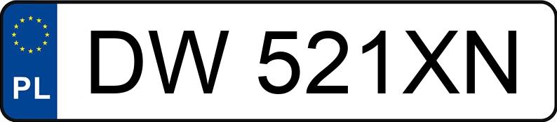 Numer rejestracyjny DW 521XN posiada BMW 316 I - DW521XN