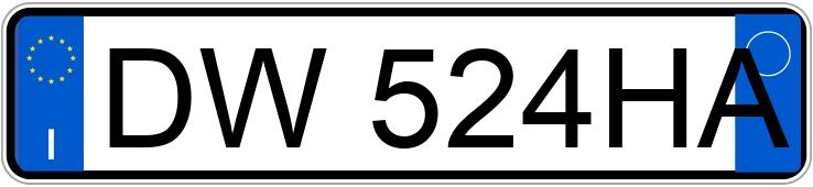 Numer rejestracyjny DW524HA posiada VOLKSWAGEN Scirocco 2a serie