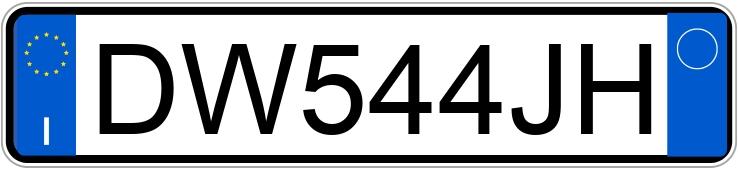 Numer rejestracyjny DW544JH posiada FIAT 500