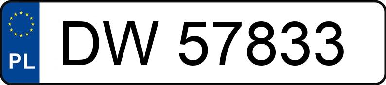 Numer rejestracyjny DW 57833 posiada OPEL OMEGA - DW57833