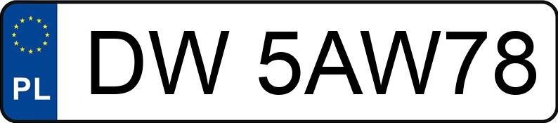 Numer rejestracyjny DW 5AW78 posiada PEUGEOT PARTNER - DW5AW78
