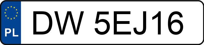 Numer rejestracyjny DW 5EJ16 posiada BMW 320D - DW5EJ16