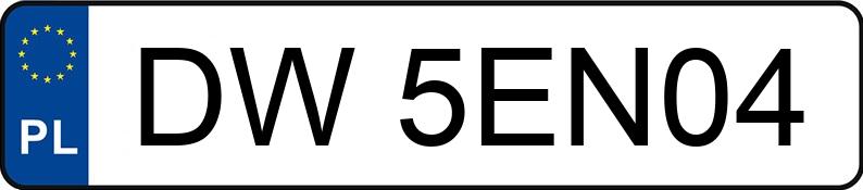 Numer rejestracyjny DW 5EN04 posiada AUDI A4 - DW5EN04 Numer rejestracyjny DW 5EN04 posiada AUDI A4 - DW5EN04