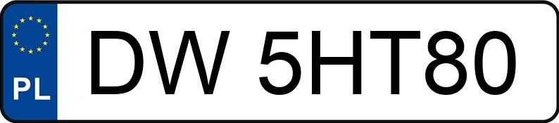 Numer rejestracyjny DW 5HT80 posiada VOLKSWAGEN PASSAT - DW5HT80