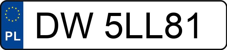 Pirat drogowy w pojeździe o numerach rejestracyjnych DW5LL81