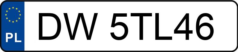 El número de registro DW 5TL46 tiene ALFA ROMEO STELVIO 949 - DW5TL46