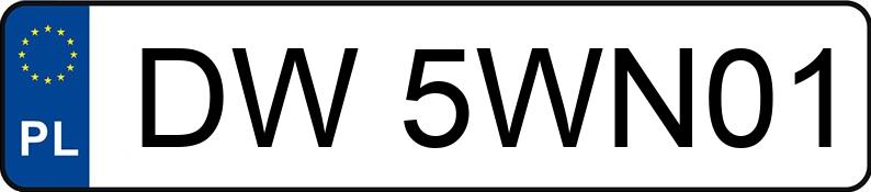 Il numero di registrazione DW 5WN01 ha AUDI RS3 Quattro 2.5 TFSI MR`16 E6 8V S tronic - DW5WN01