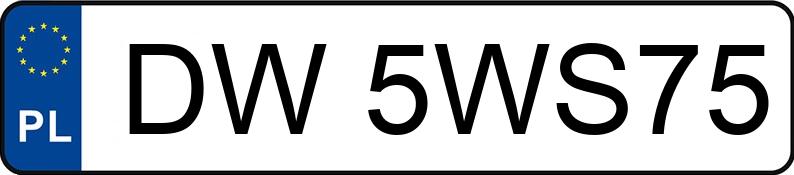 Numer rejestracyjny DW 5WS75 posiada VOLKSWAGEN Passat B6 1.9 TDI MR`05 E4 Trendline - DW5WS75