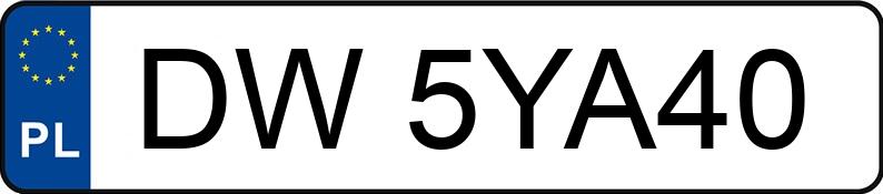 Numer rejestracyjny DW 5YA40 posiada VOLKSWAGEN GOLF - DW5YA40 Numer rejestracyjny DW 5YA40 posiada VOLKSWAGEN GOLF - DW5YA40