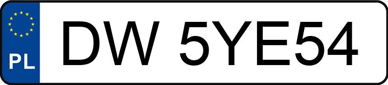 Numer rejestracyjny DW 5YE54 posiada FORD Mondeo 2.0 TDCi MR`01 E3 Ghia - DW5YE54 Numer rejestracyjny DW 5YE54 posiada FORD Mondeo 2.0 TDCi MR`01 E3 Ghia - DW5YE54