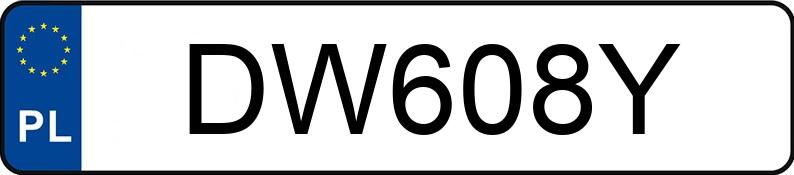Numer rejestracyjny DW608Y posiada SMART Smart 600 Kat. MR`98