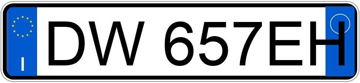 Numer rejestracyjny DW657EH posiada FIAT Panda 2a serie