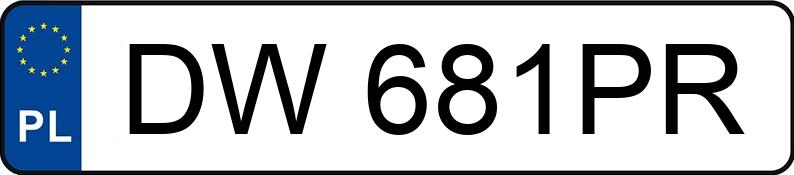 Numer rejestracyjny DW681PR posiada BMW Seria 5 525 Touring Diesel Kat. MR`01 E3 E39