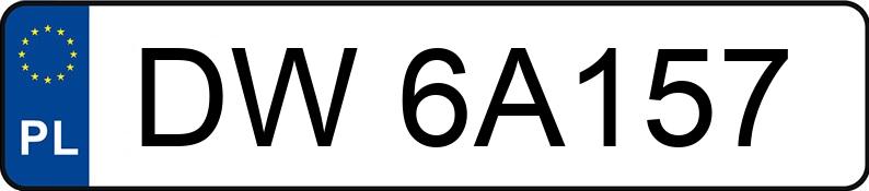 Numer rejestracyjny DW6A157 posiada BMW 323i Coupe Kat. E36 323i Coupe Kat. E36