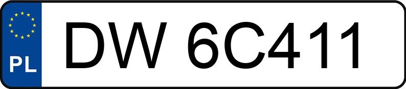 Numer rejestracyjny DW 6C411 posiada VOLVO XC60 - DW6C411