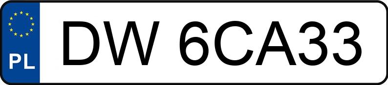 Numer rejestracyjny DW 6CA33 posiada ALFA ROMEO 159 - DW6CA33