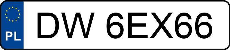 Numer rejestracyjny DW 6EX66 posiada HONDA Civic 1.5 MR`17 E6 Prestige Aut. - DW6EX66