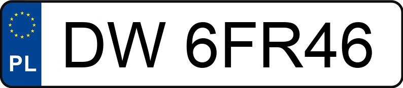 Numer rejestracyjny DW 6FR46 posiada BMW 320D XDRIVE - DW6FR46